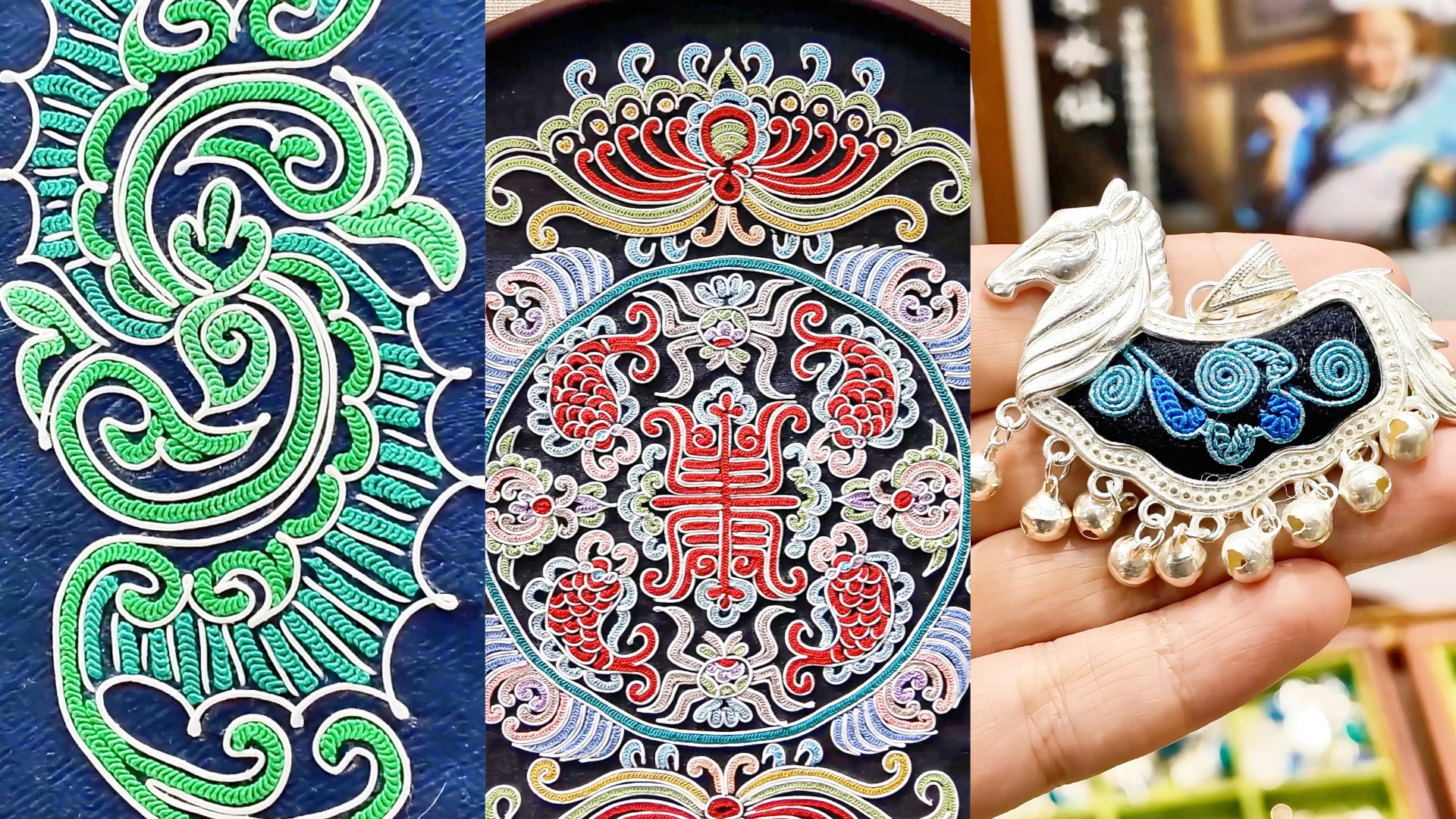 Horse tail embroidery carries a thread of ethnic memory