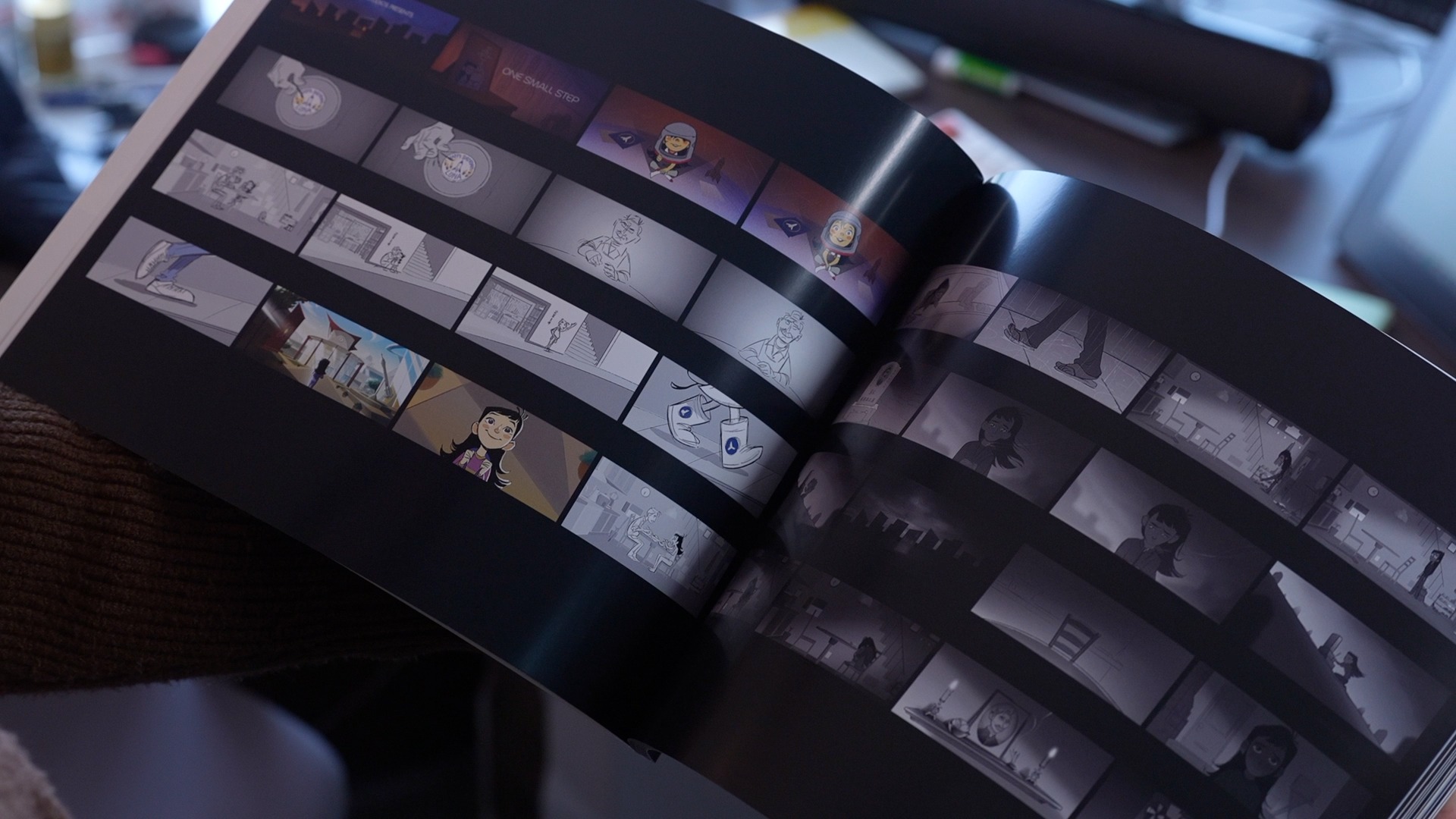 Storyboard of the animated short film 