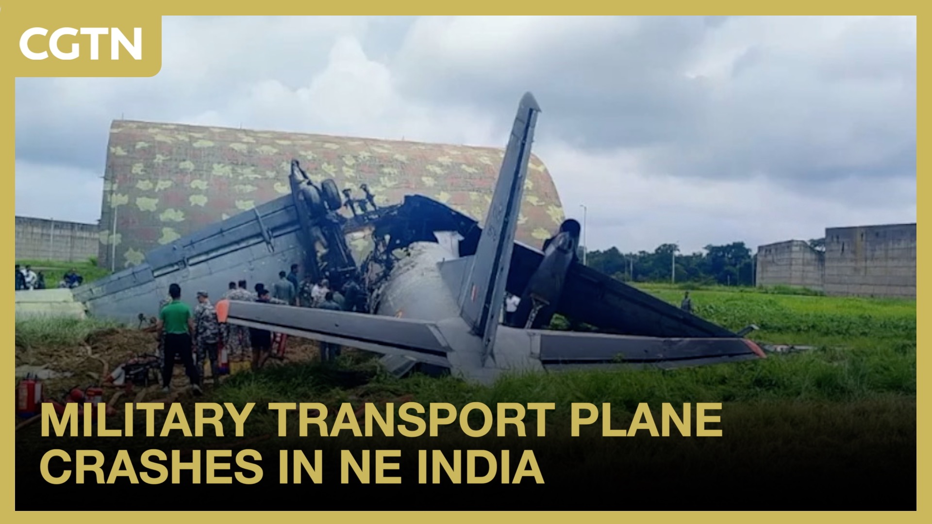 Military transport plane crashes in NE India