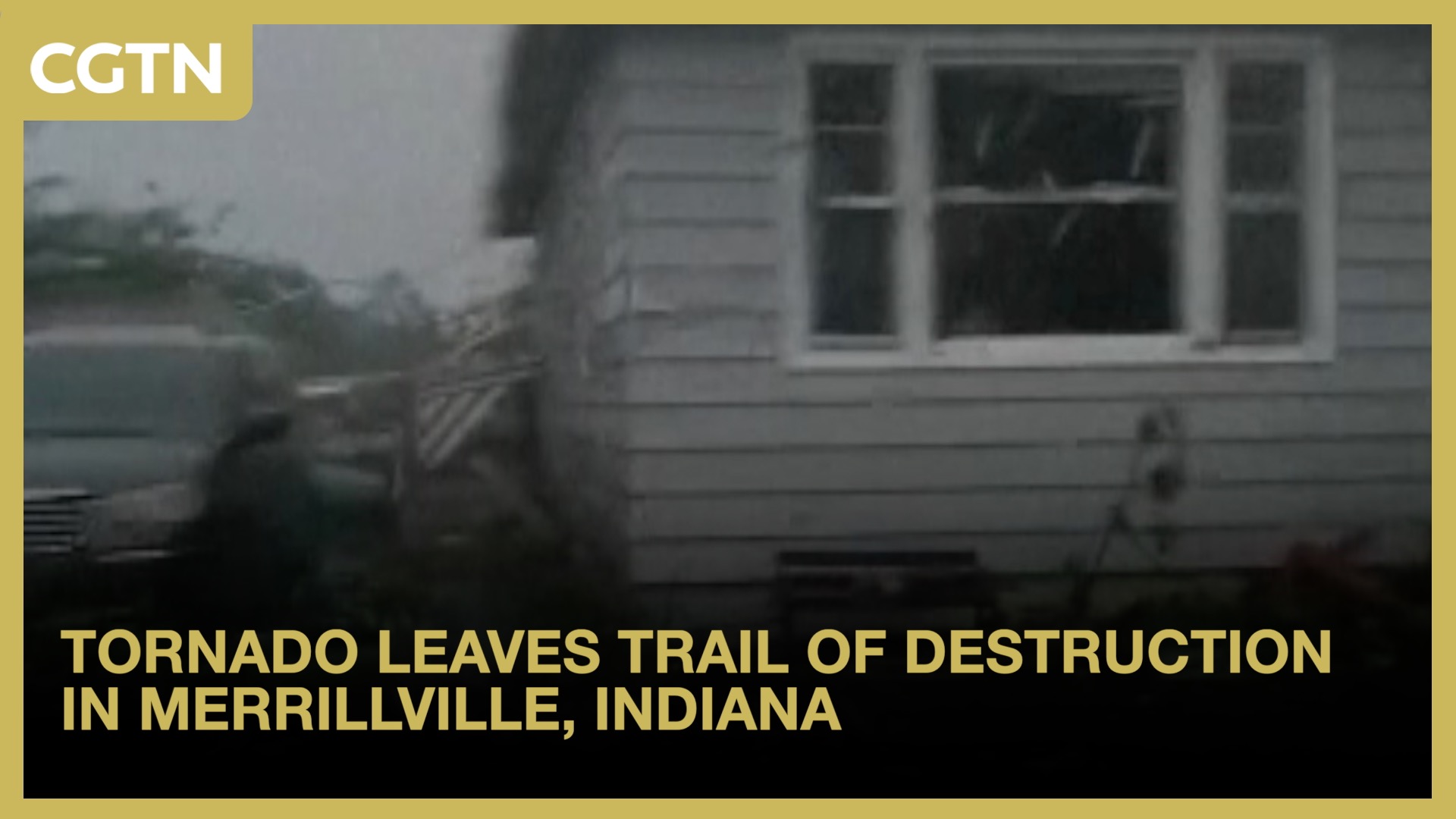 Tornado leaves trail of destruction in Merrillville, Indiana