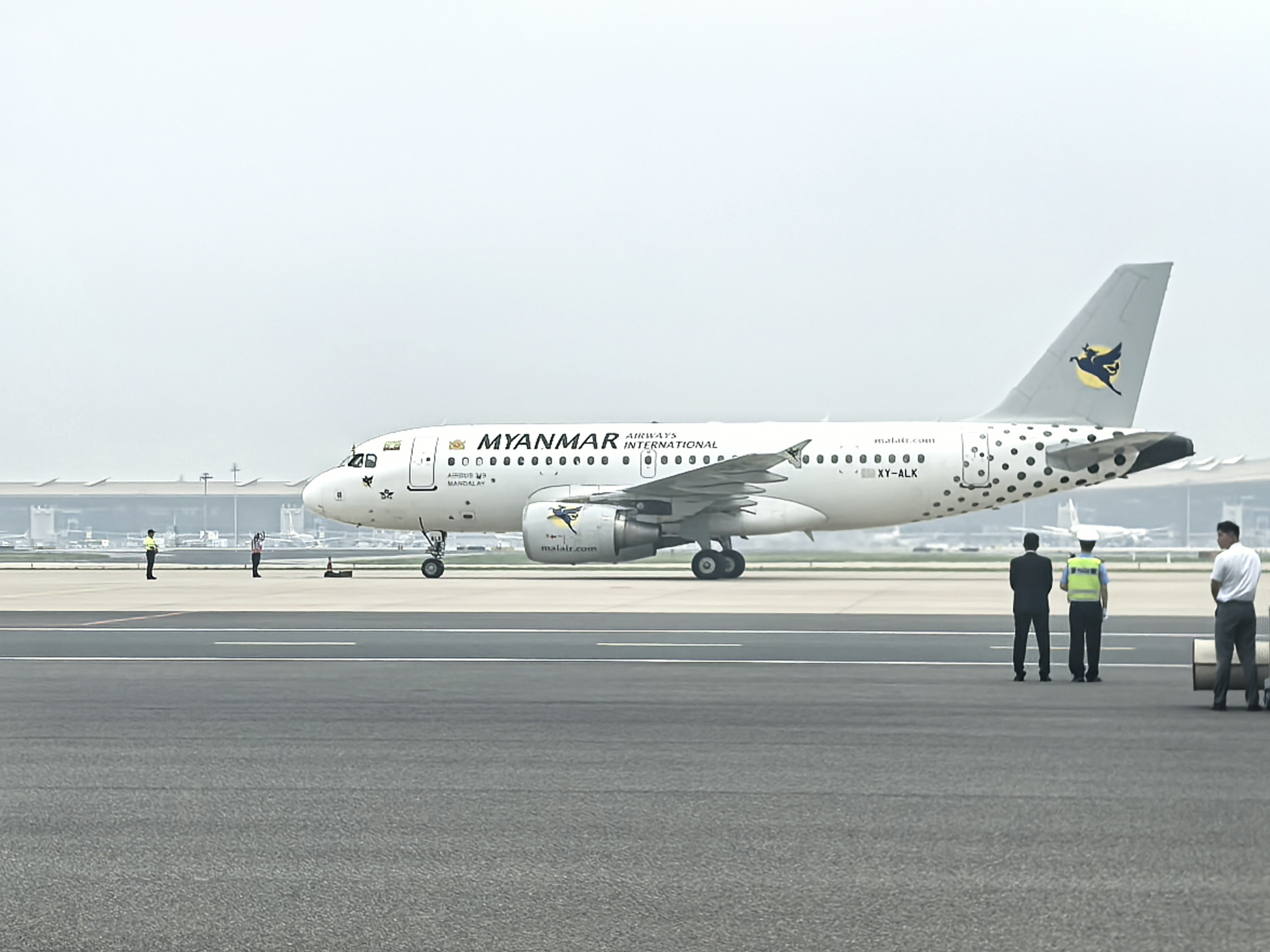 The plane carrying President of Myanmar Min Aung Hlaing arrives in Beijing, China, June 15, 2026. /CGTN
