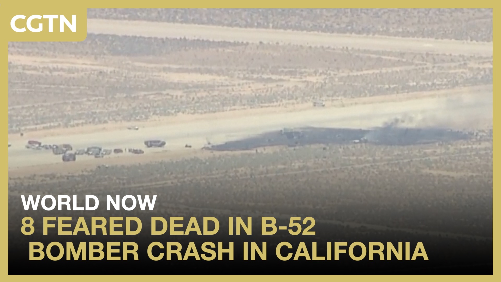 8 feared dead in B-52 bomber crash in California