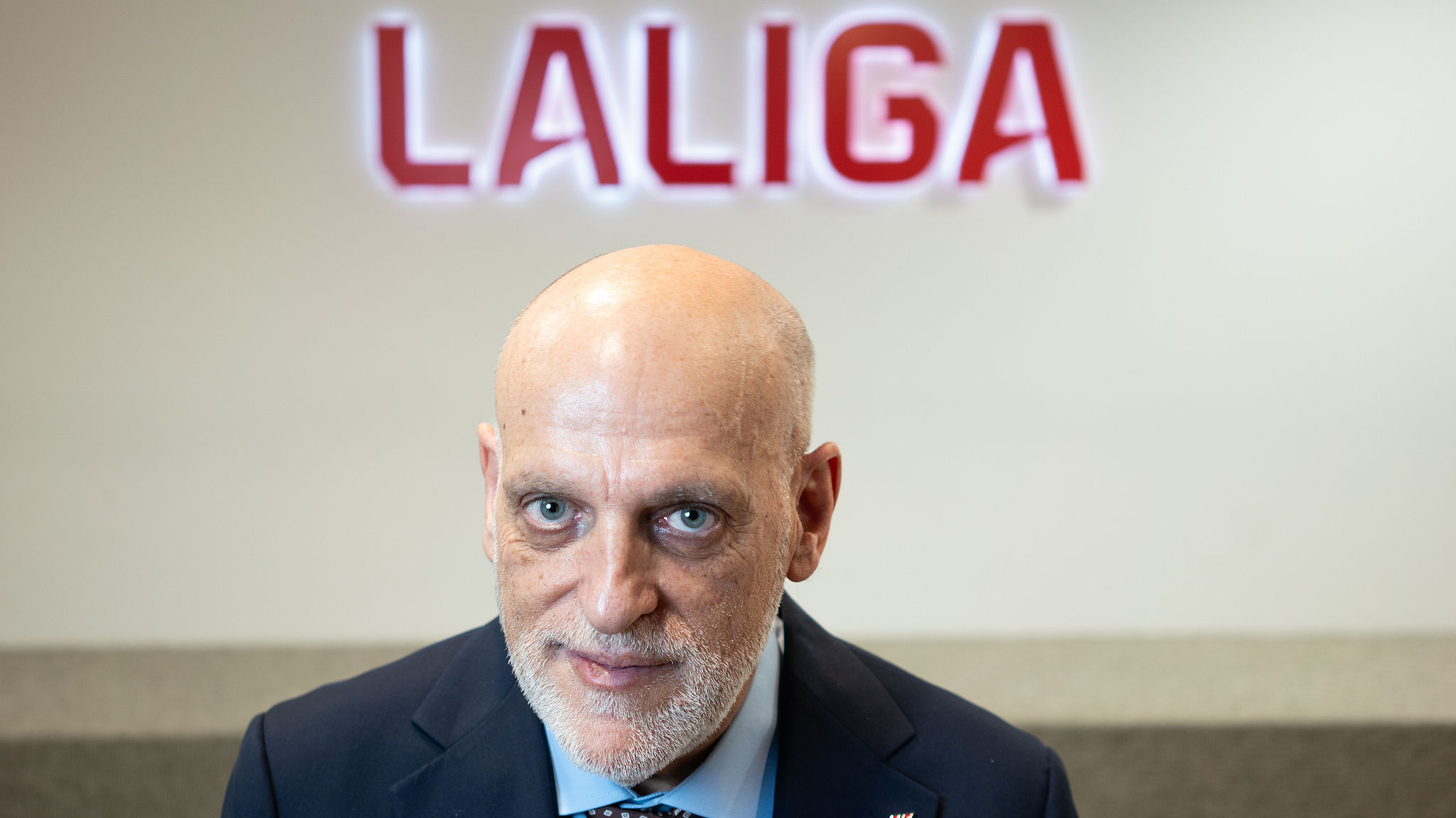 Javier Tebas, President of Spanish La Liga. /VCG