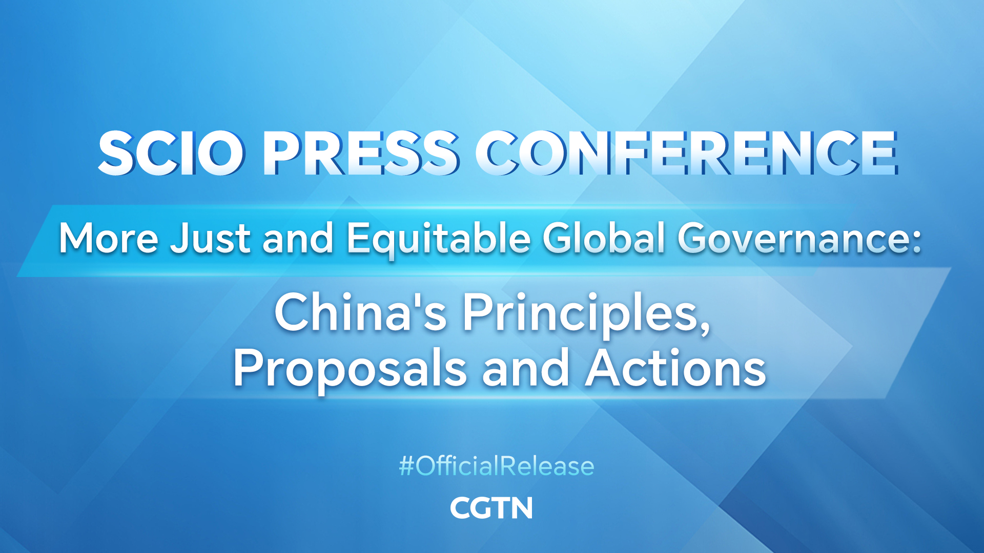 Live: China releases white paper on global governance