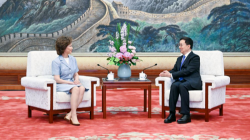 Chinese vice president meets former US transportation secretary