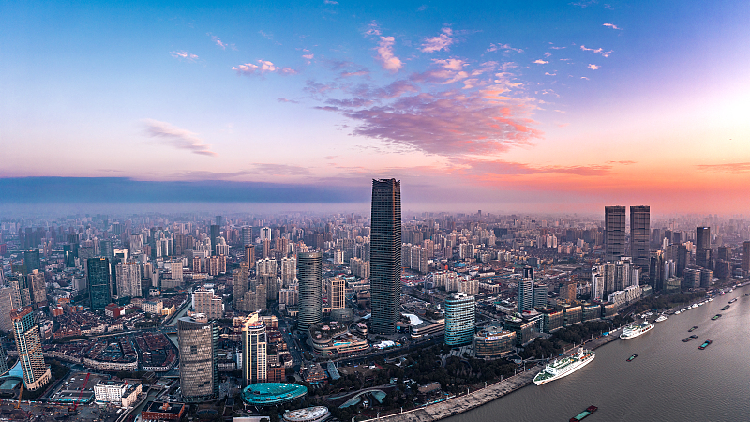 Live: City view from Shanghai's iconic White Magnolia Plaza