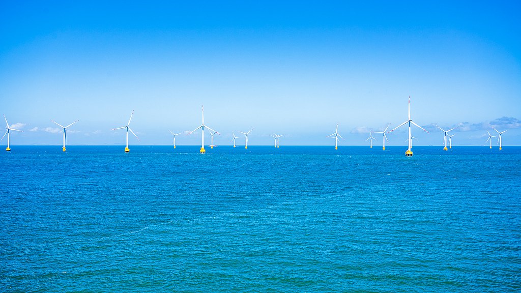 Offshore wind turbines in Pingtan, an island in Fujian Province, China, October 4, 2025. /VCG