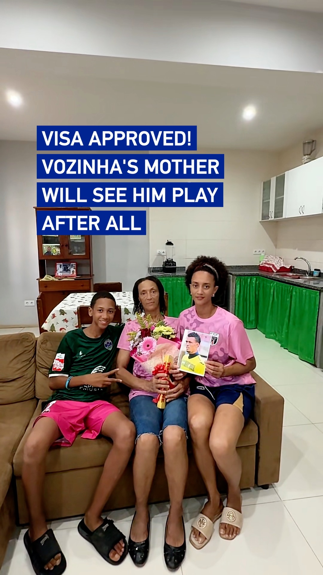 Visa approved! Vozinha's mother will see him play after all