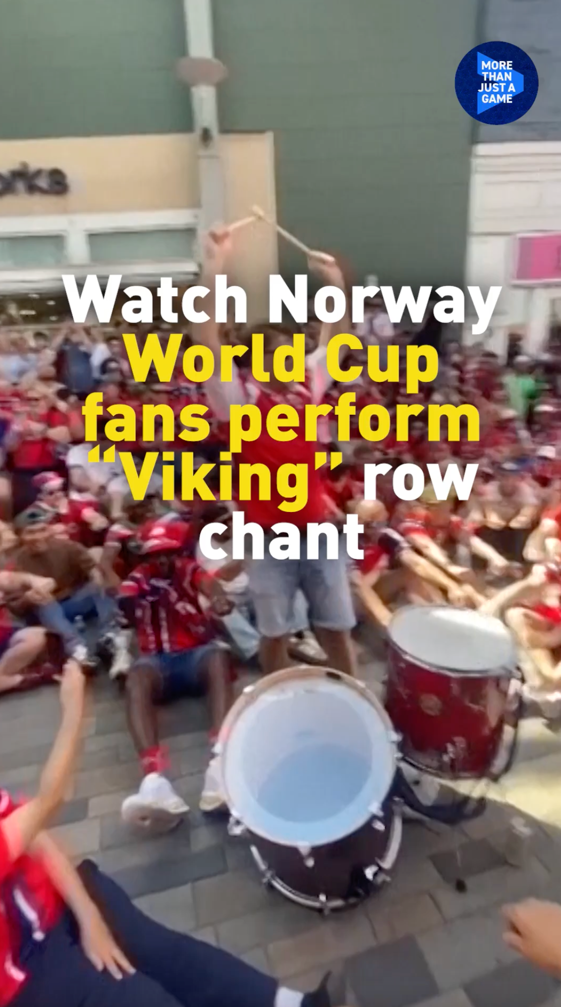 Watch Norway World Cup fans perform 'Viking row' chant