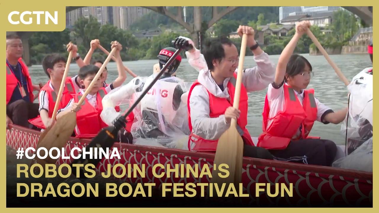 Robots join China's Dragon Boat Festival fun