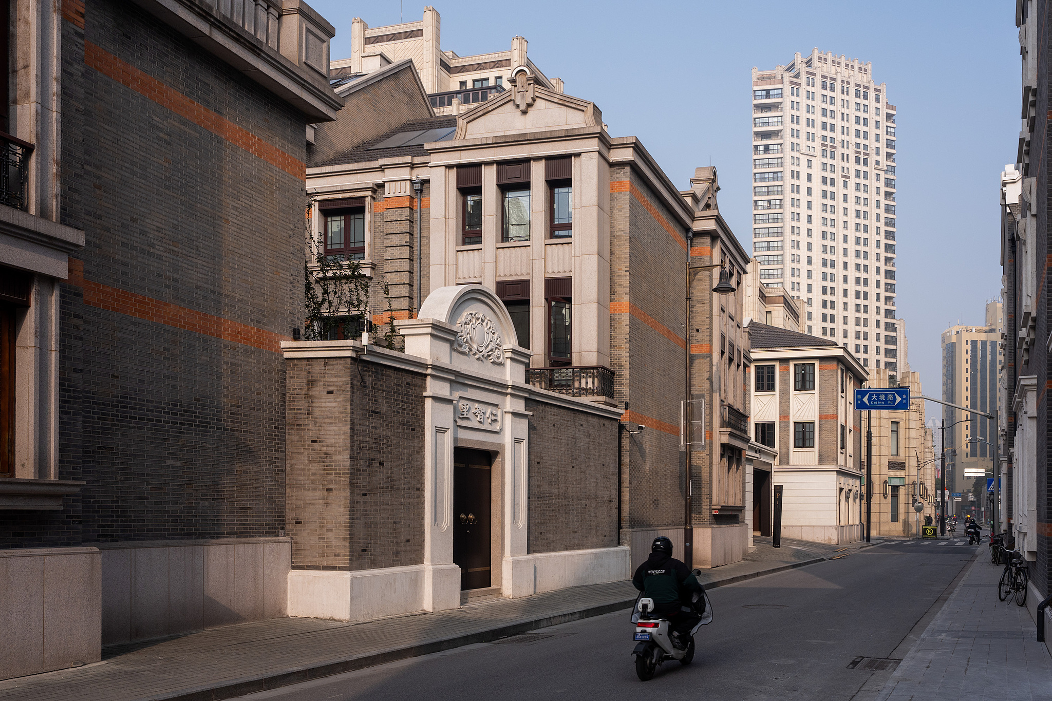 This photo taken on December 7, 2024 shows an old neighborhood in Shanghai after the completion of a housing renovation project. /VCG