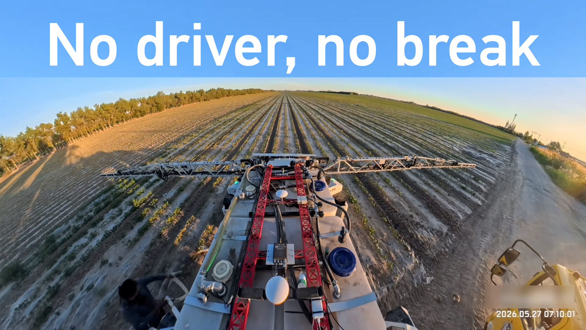 A day in the life of a robot field worker in Xinjiang