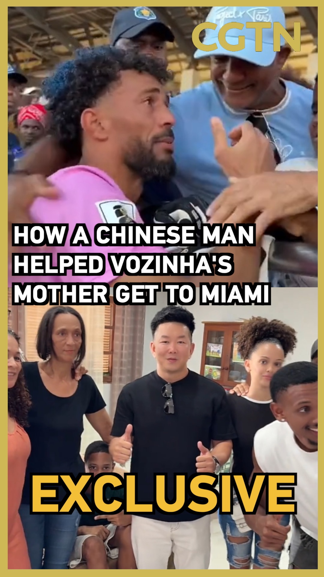 Exclusive: How a Chinese man helped Vozinha's mother get to Miami
