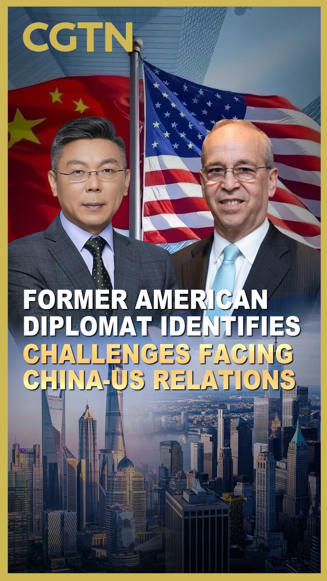 Former American diplomat identifies challenges facing China-US ties