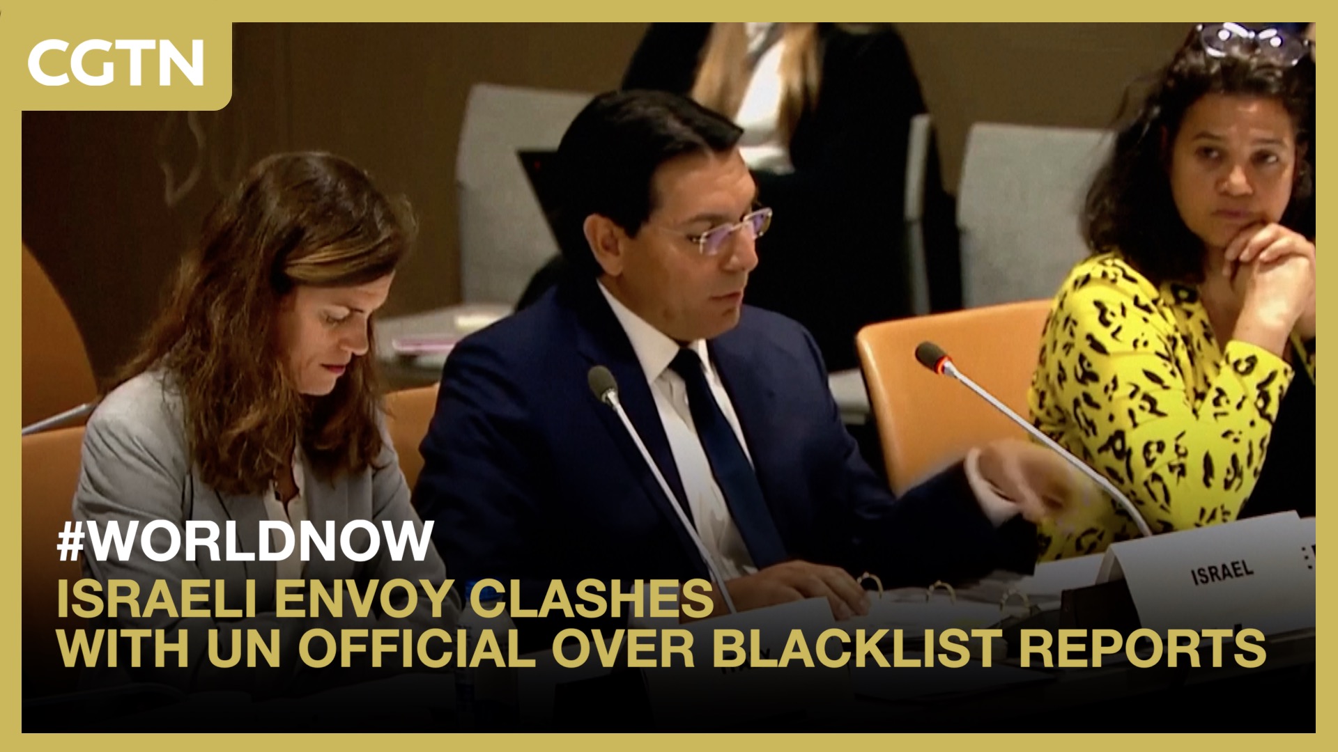 Israeli envoy clashes with UN official over blacklist reports