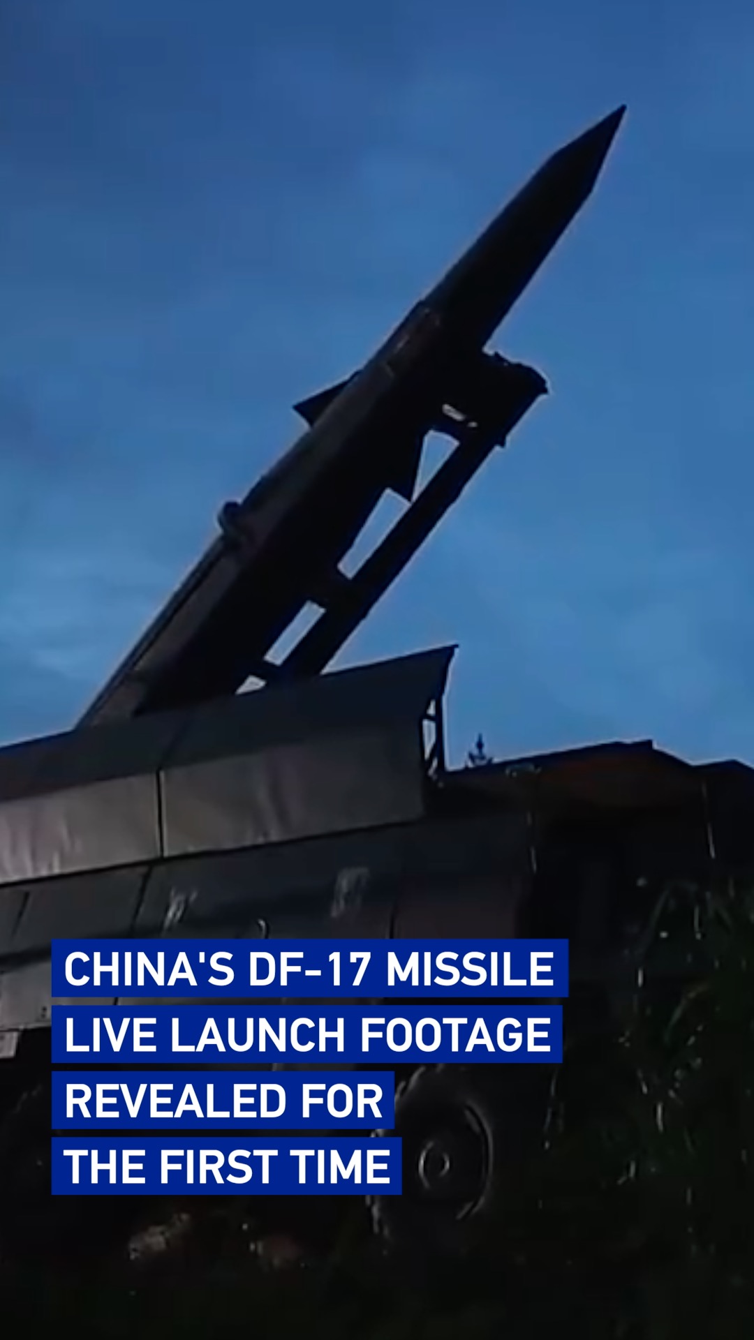 China's DF-17 missile live launch footage revealed for the first time
