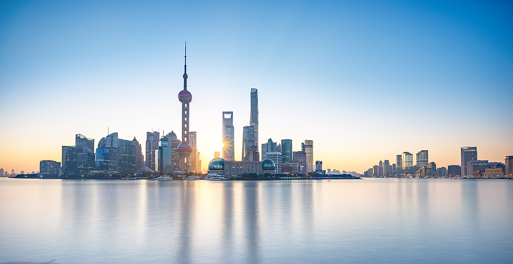  A panoramic view of Shanghai. /VCG