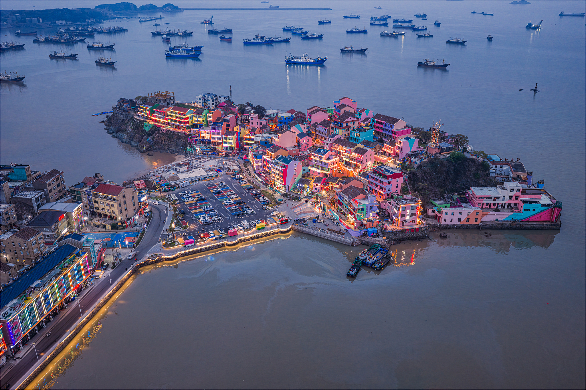 Fishing Village of Xiaoruo, Wenling City, east China's Zhejiang Province, March 28, 2026. /VCG