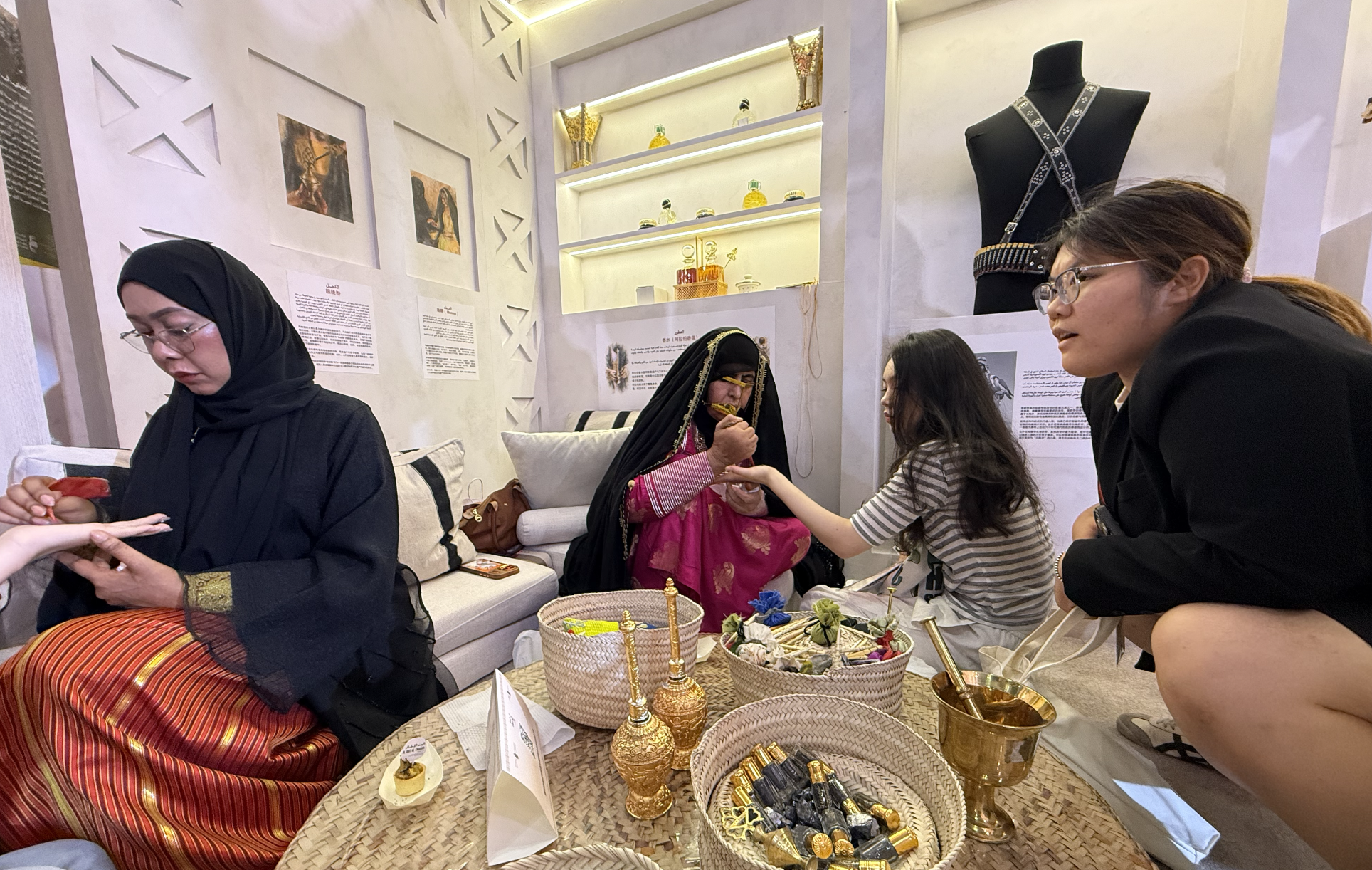The pavilion of the United Arab Emirates, this year's Country of Honor, at the 32nd Beijing International Book Fair at China National Convention Center, June 17 to 21, 2026. /Zaruhi Poghosyan