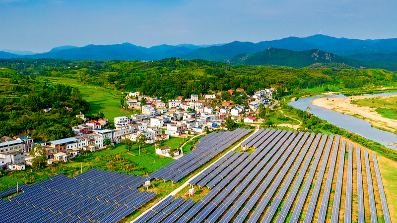 File photo of Yantouyuan Village in Macheng City of central China's Hubei Province, a poverty-stricken village that has been transformed. /VCG