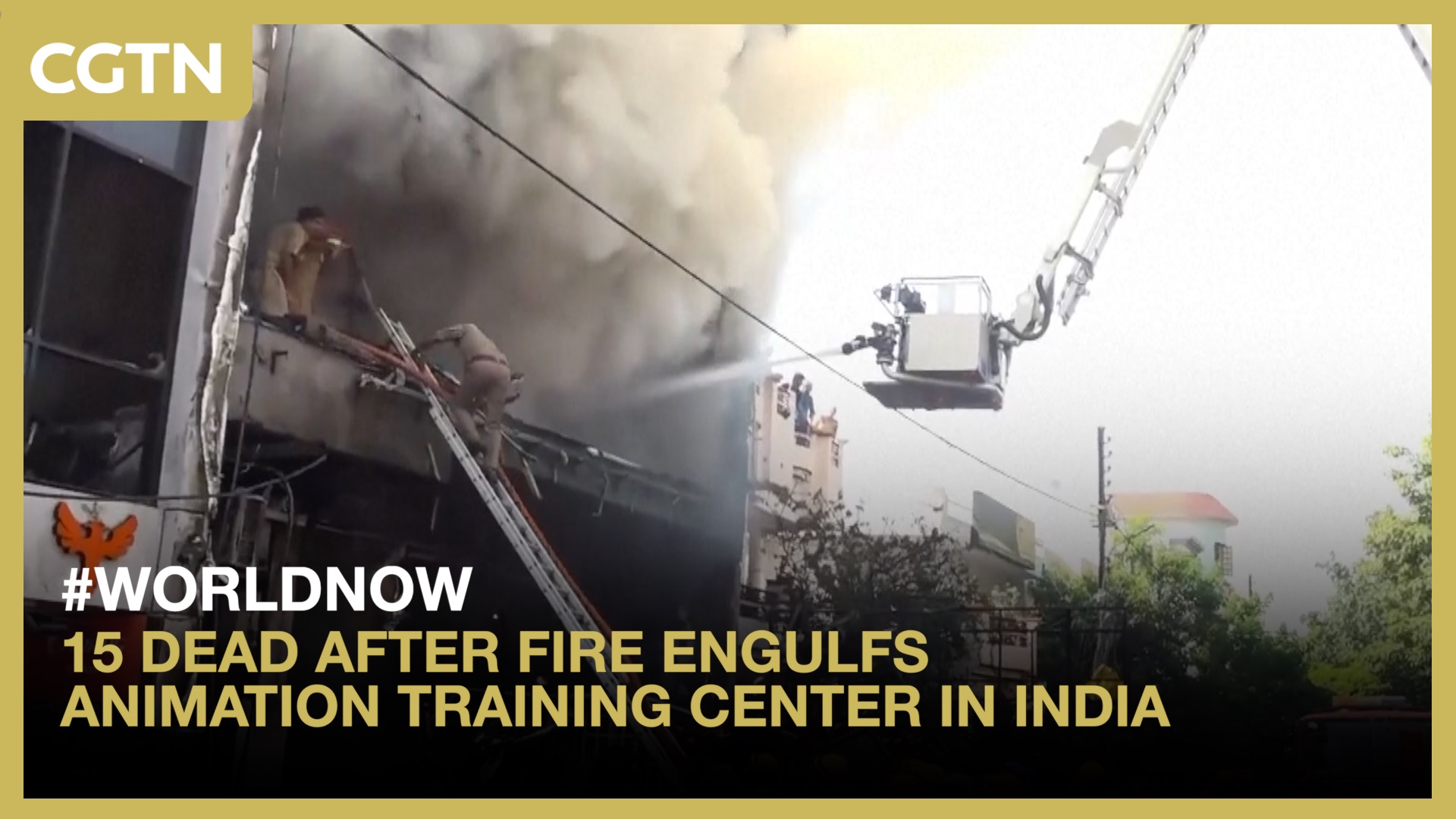 15 dead after fire engulfs animation training center in India 
