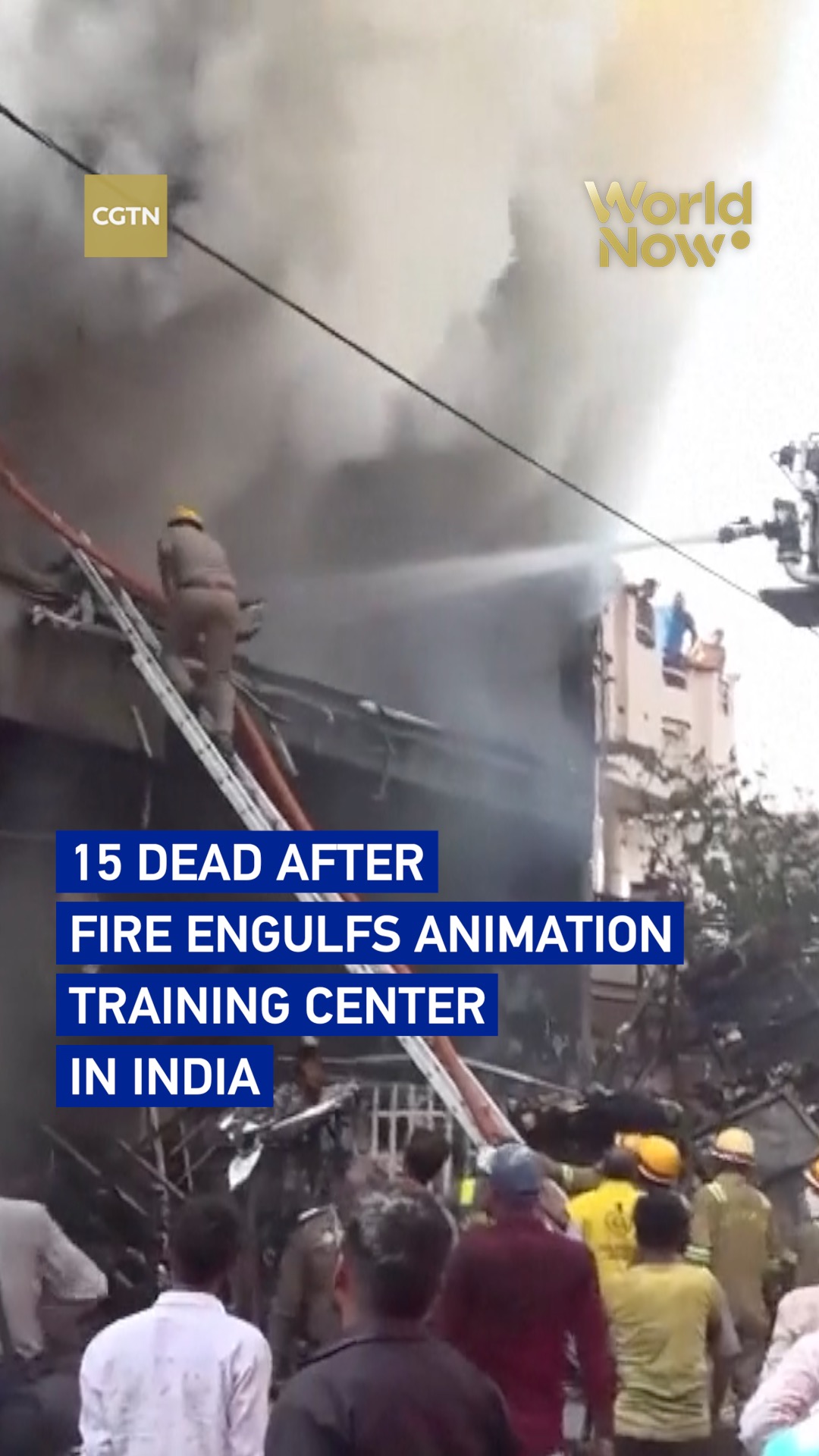 15 dead after fire engulfs animation training center in India 