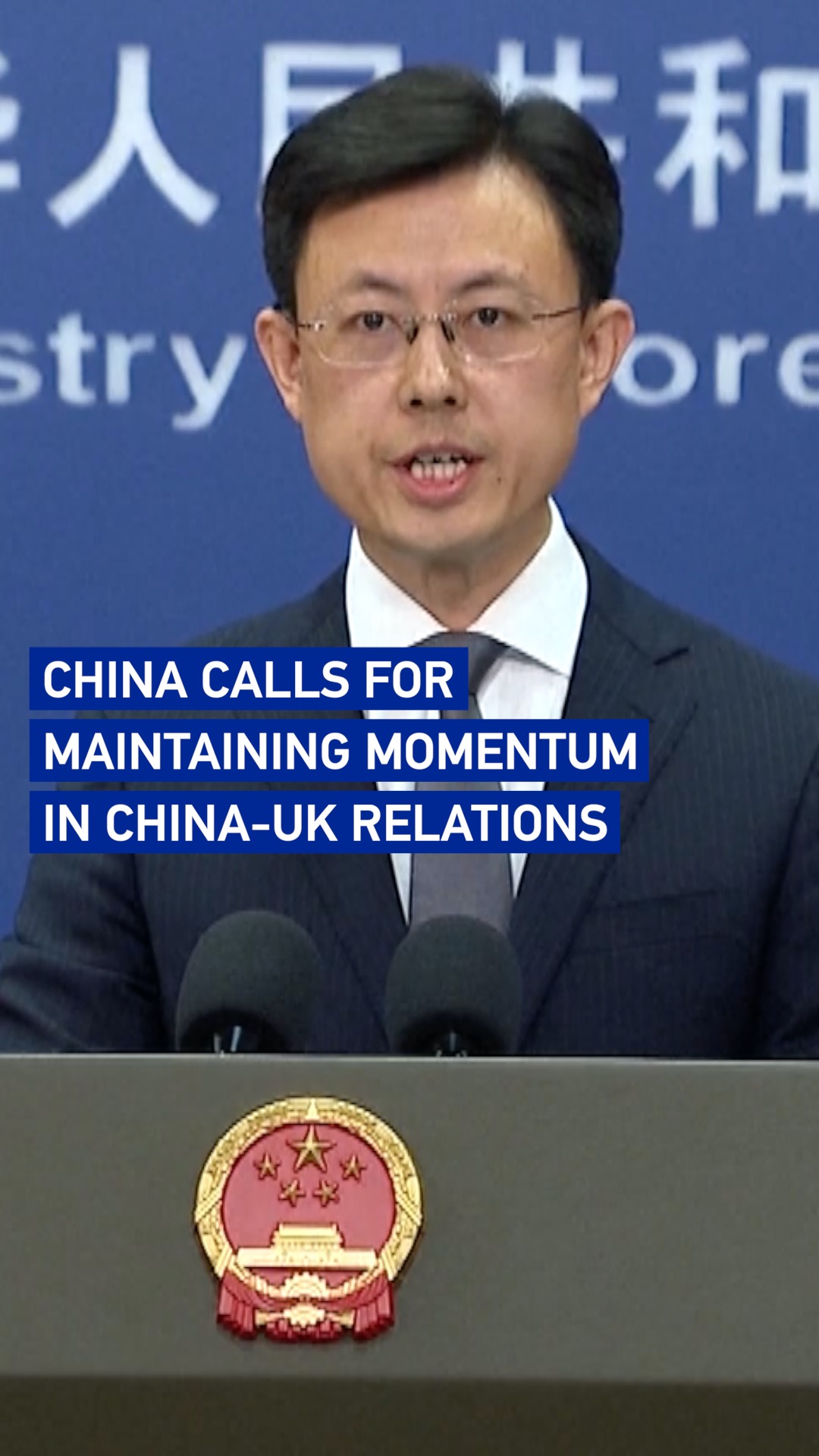 China calls for maintaining momentum in China-UK relations