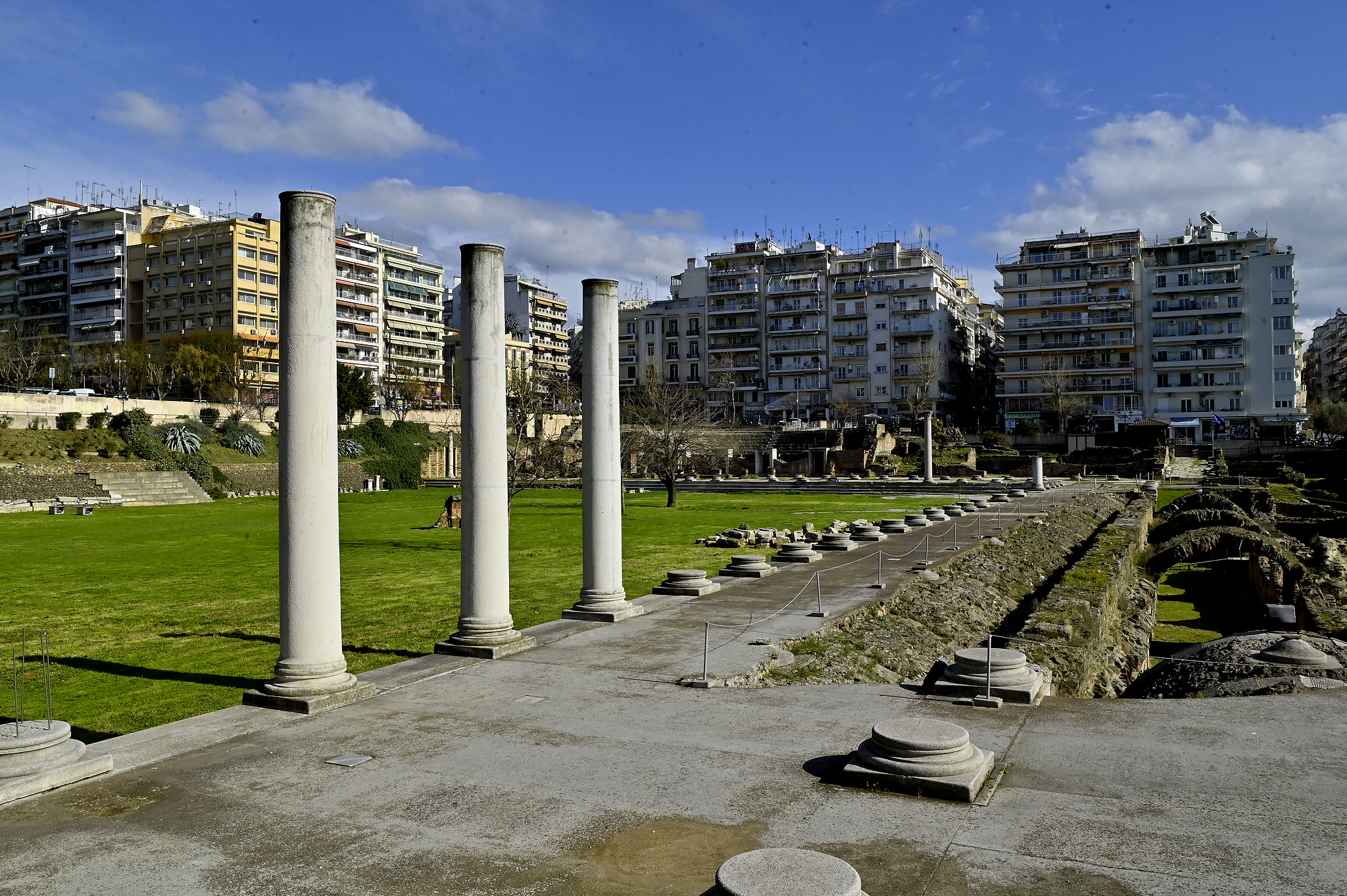 Roman Forum of Thessaloniki and Ancient Agora Archeological Site in Thessaloniki, Greece, February 21, 2026. /VCG