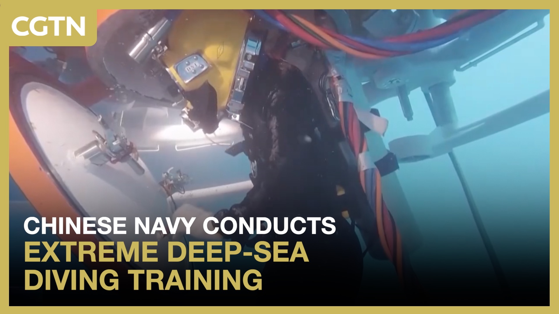 Chinese navy conducts extreme deep-sea diving training