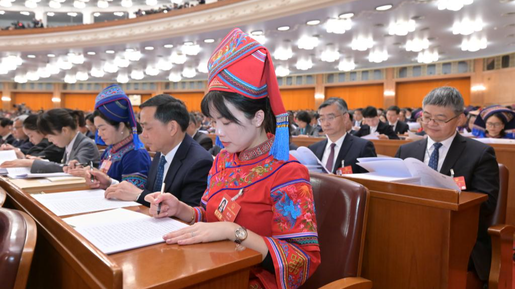The opening meeting of the fourth session of the 14th National People's Congress (NPC) is held at the Great Hall of the People in Beijing, capital of China, March 5, 2026. /Xinhua