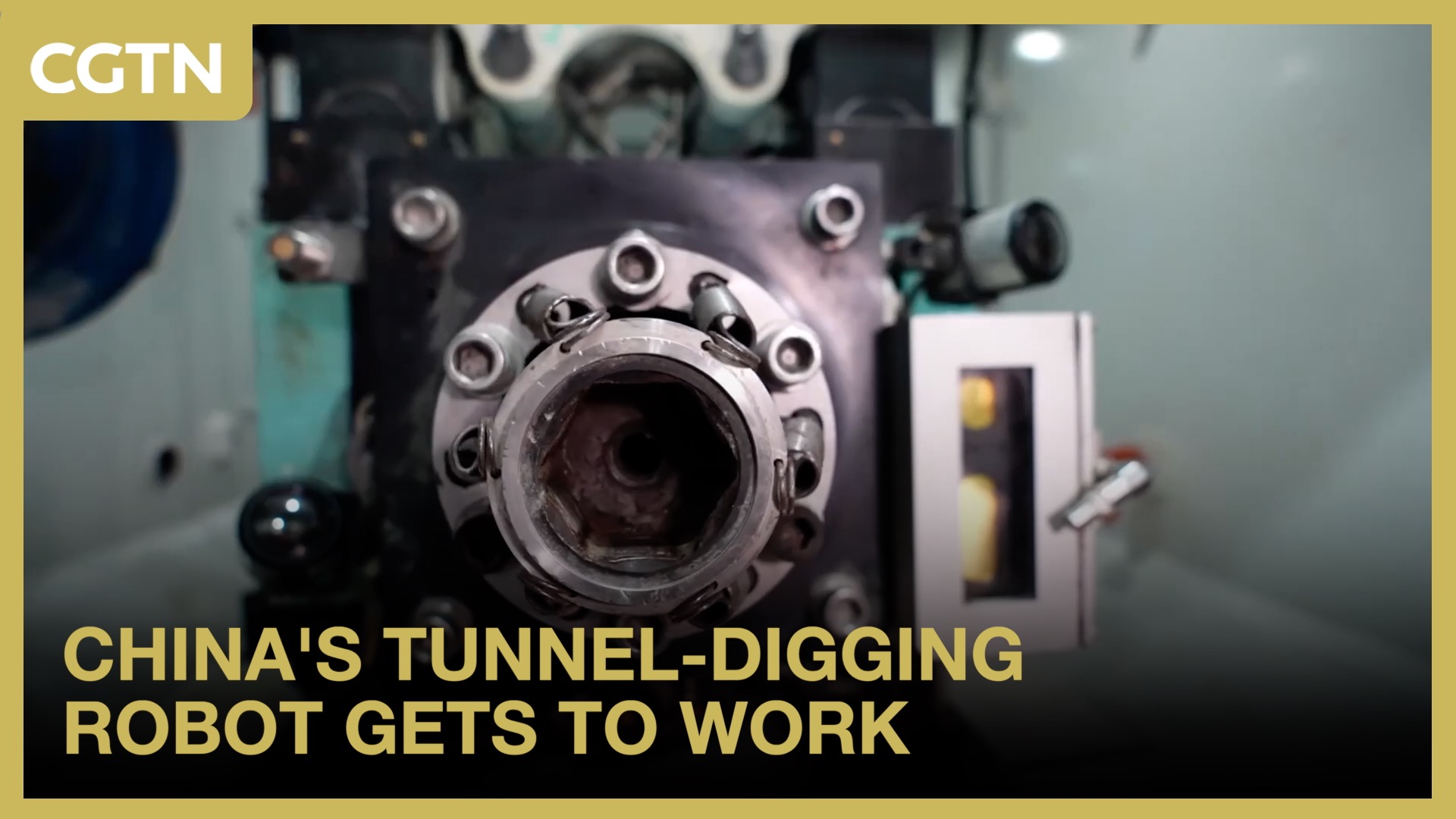 China's tunnel-digging robot gets to work