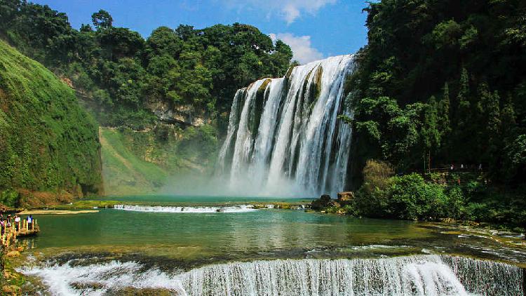 Live: Grandeur of Huangguoshu Waterfall, China's largest waterfall