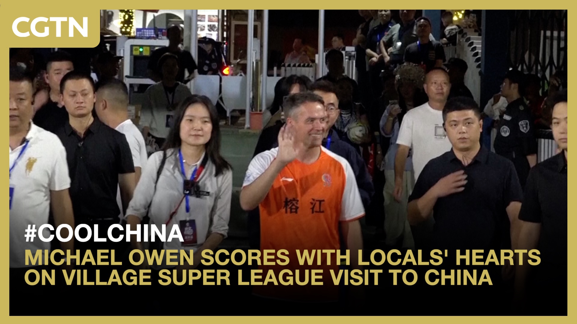 Michael Owen scores with locals' hearts on Village Super League visit