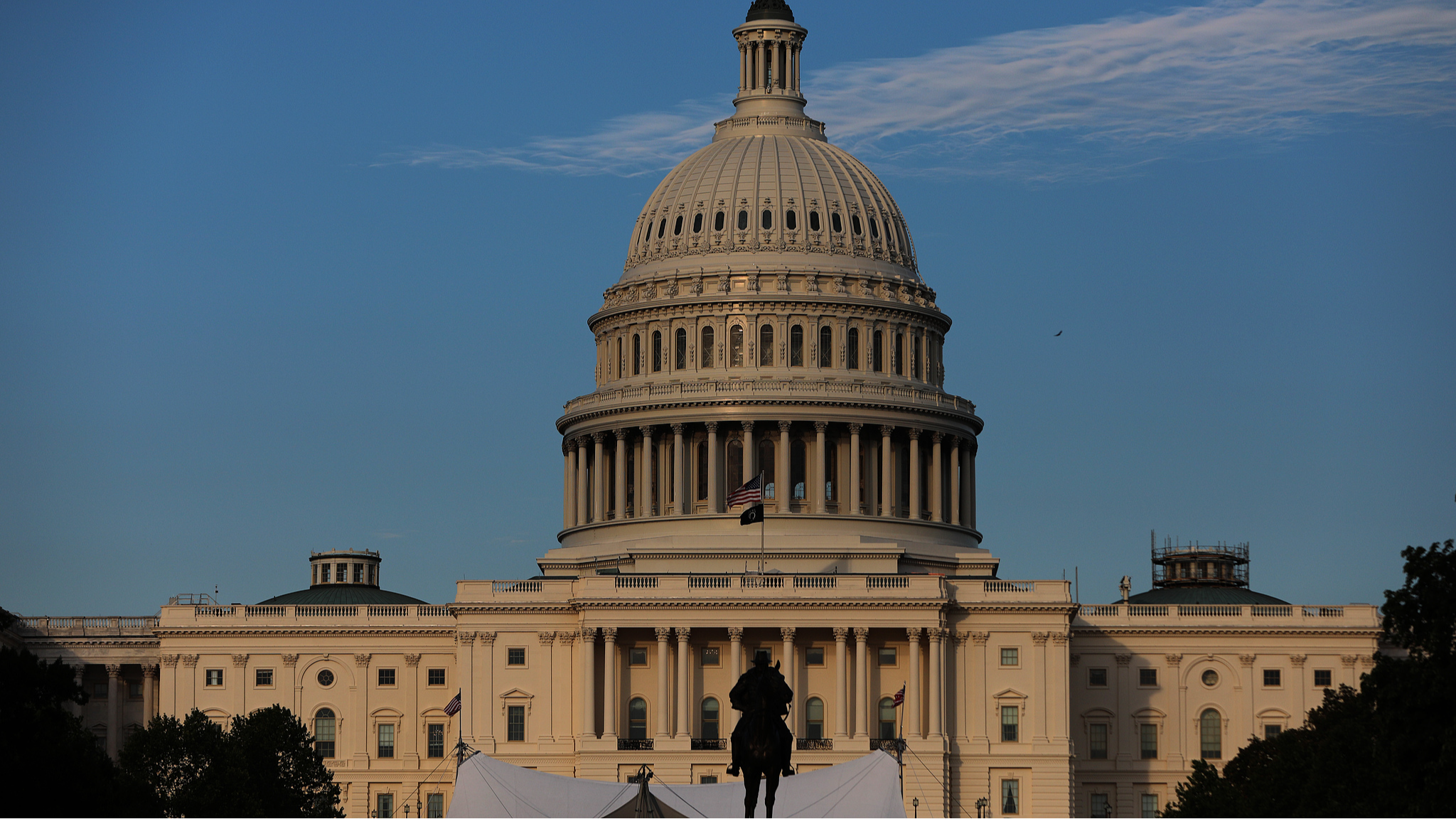 The US Capitol is seen at sunset, June 25, 2026, in Washington. /VCG