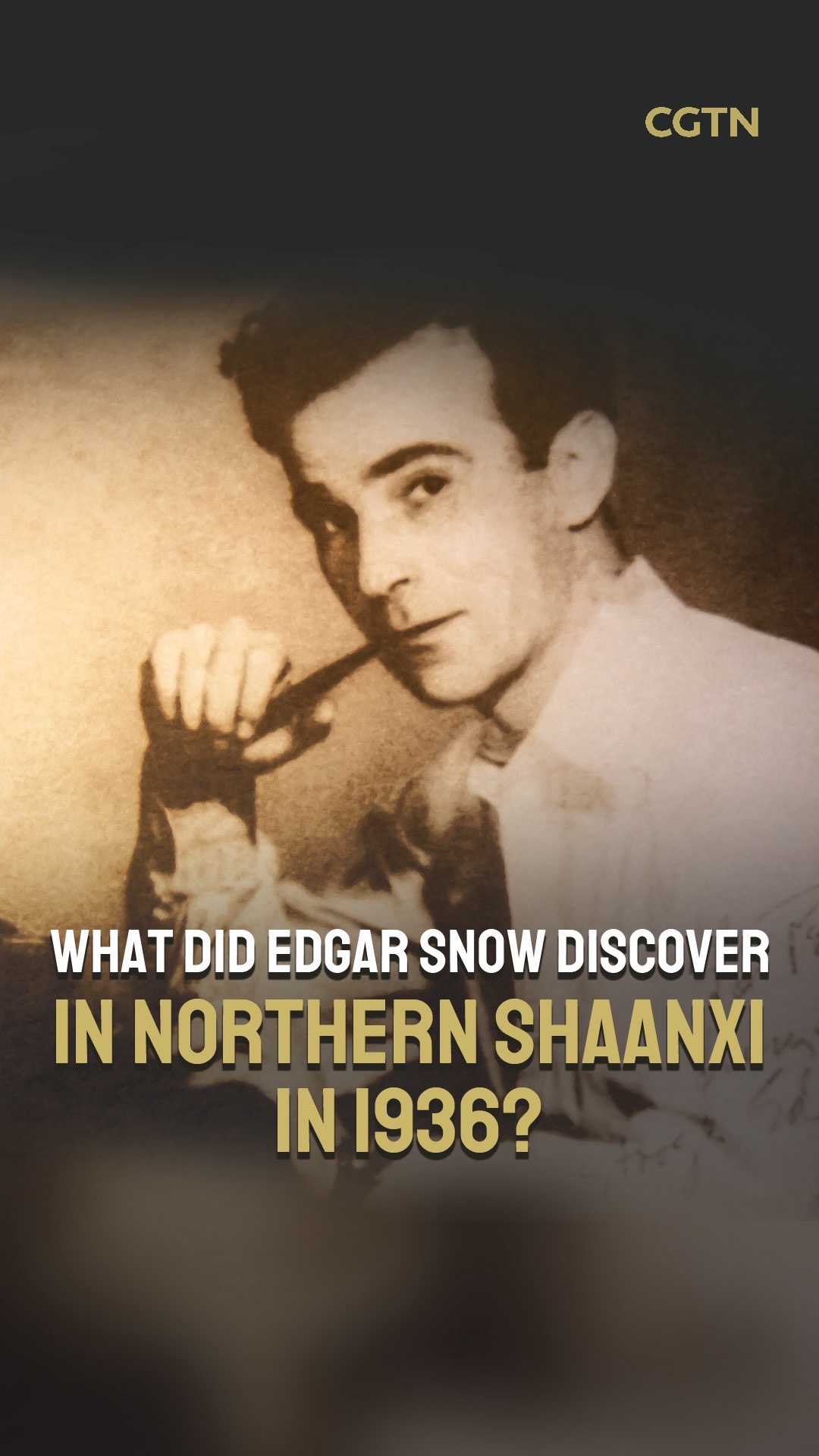 What did Edgar Snow discover in northern Shaanxi in 1936?