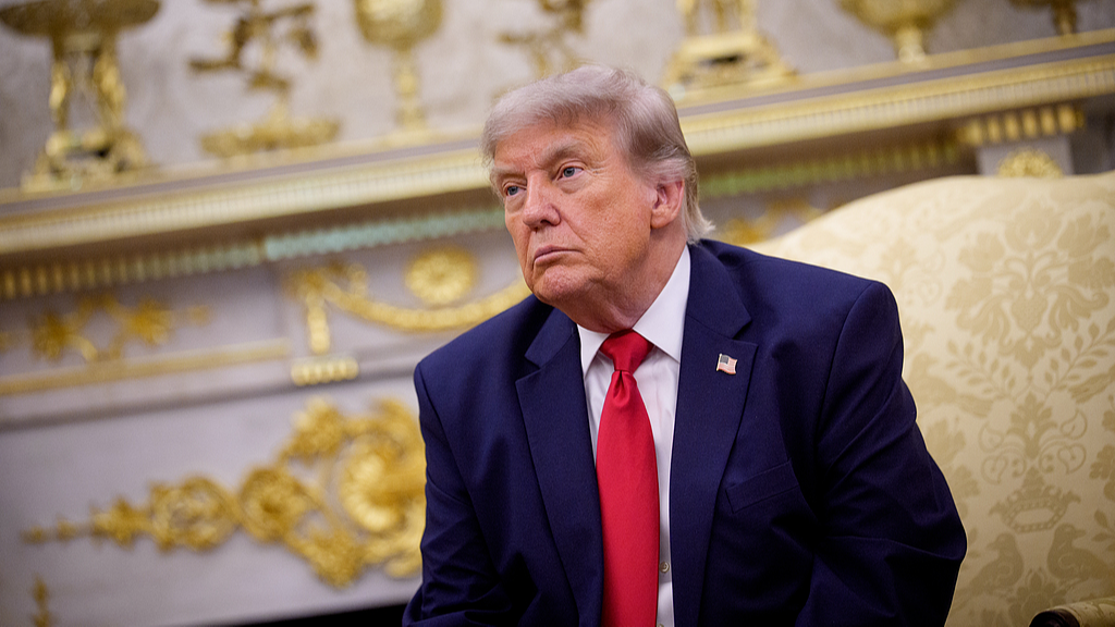 US President Donald Trump in the Oval Office of the White House, Washington, DC, the United States, June 24, 2026. /VCG