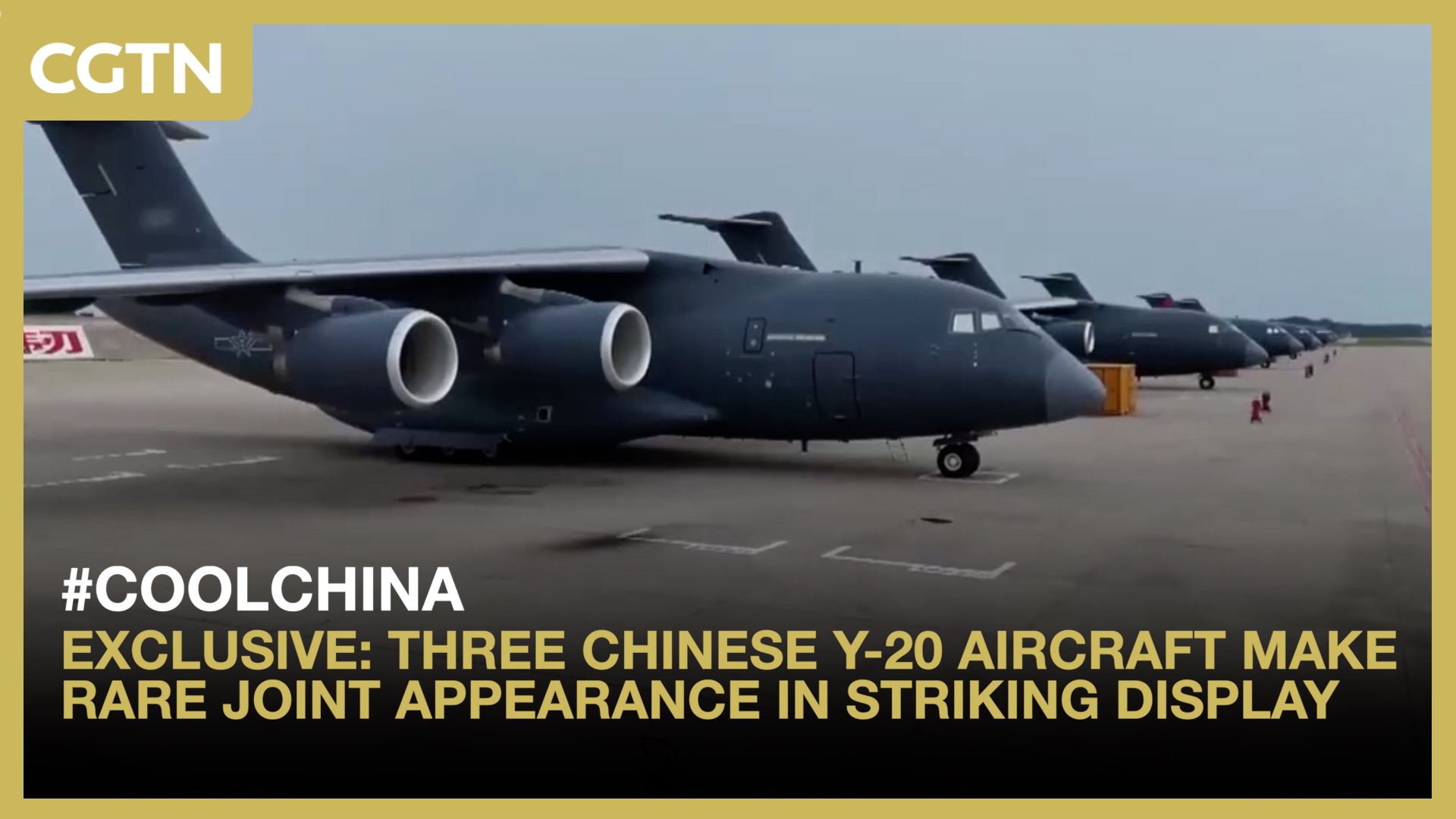 Exclusive: Three Chinese Y-20 aircraft make rare joint appearance in striking display