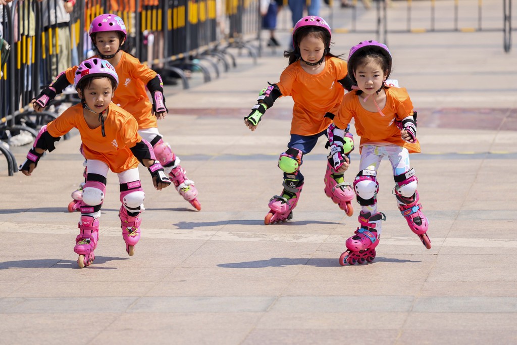 The opening event of the 2026 China Sports & Leisure Games kicks off at Wanpingkou Square in Rizhao, Shandong Province, June 27, 2026. /VCG 