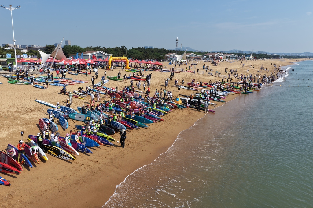 The opening event of the 2026 China Sports & Leisure Games kicks off at Wanpingkou Square in Rizhao, Shandong Province, June 27, 2026. /VCG 