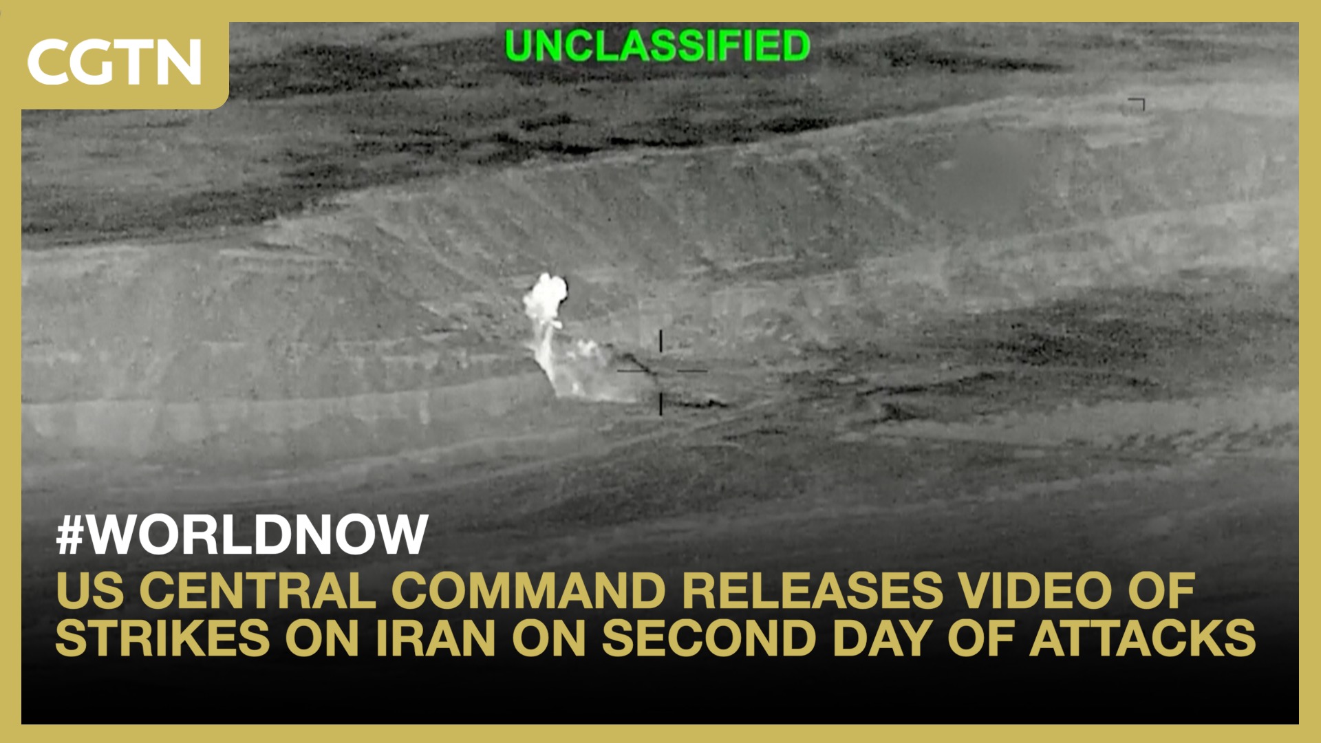 US releases video of purported strikes on Iran