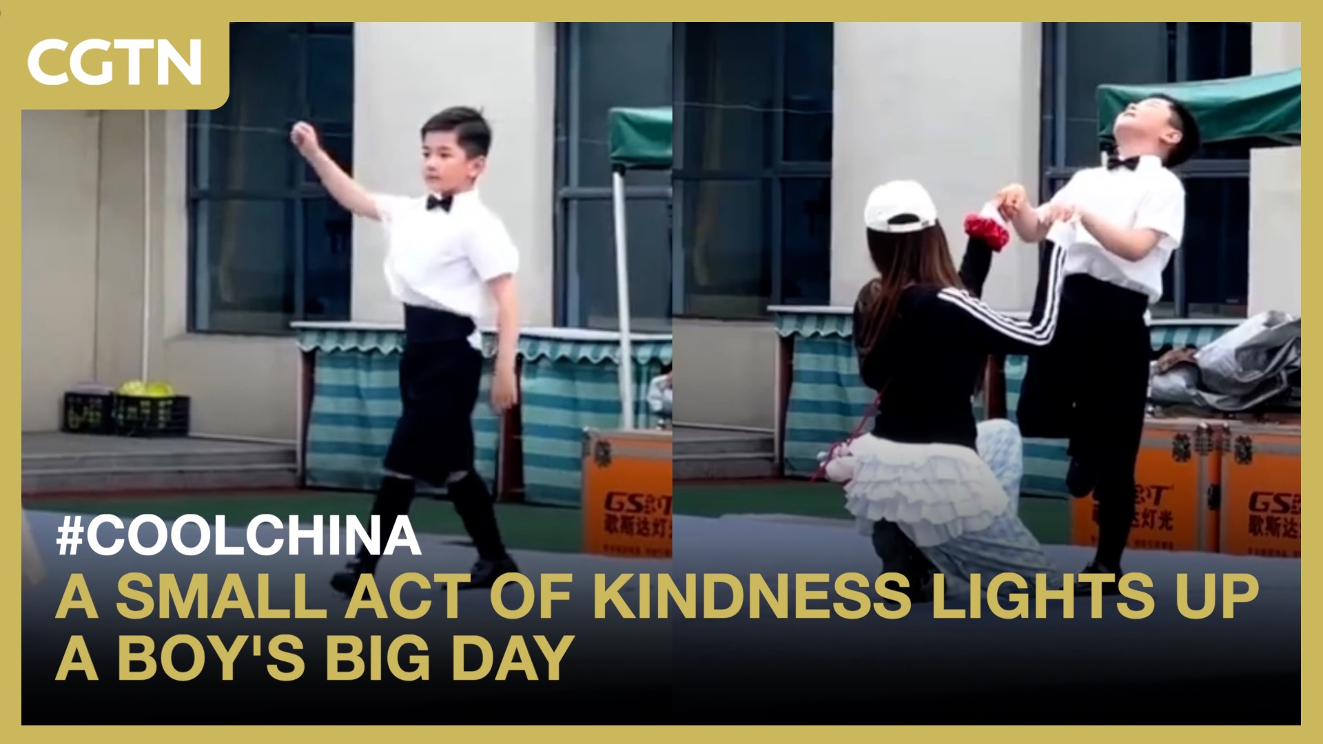 A small act of kindness lights up a boy's big day