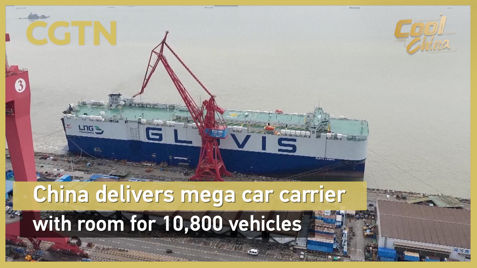 China delivers mega car carrier with room for 10,800 vehicles