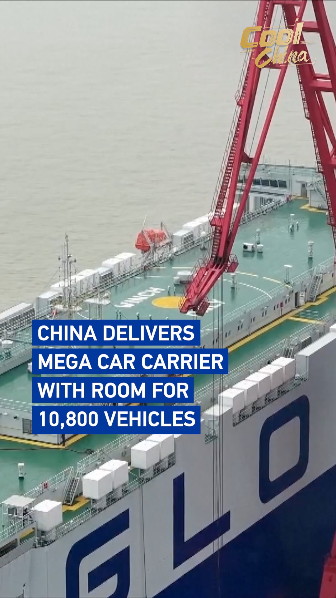 China delivers mega car carrier with room for 10,800 vehicles