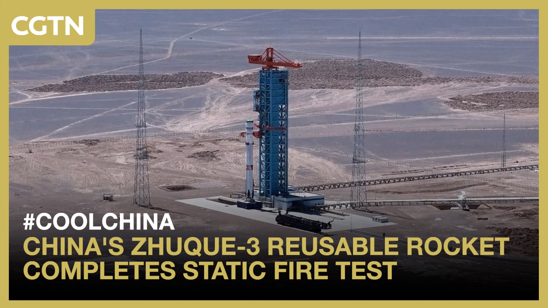 China's Zhuque-3 reusable rocket completes static fire test