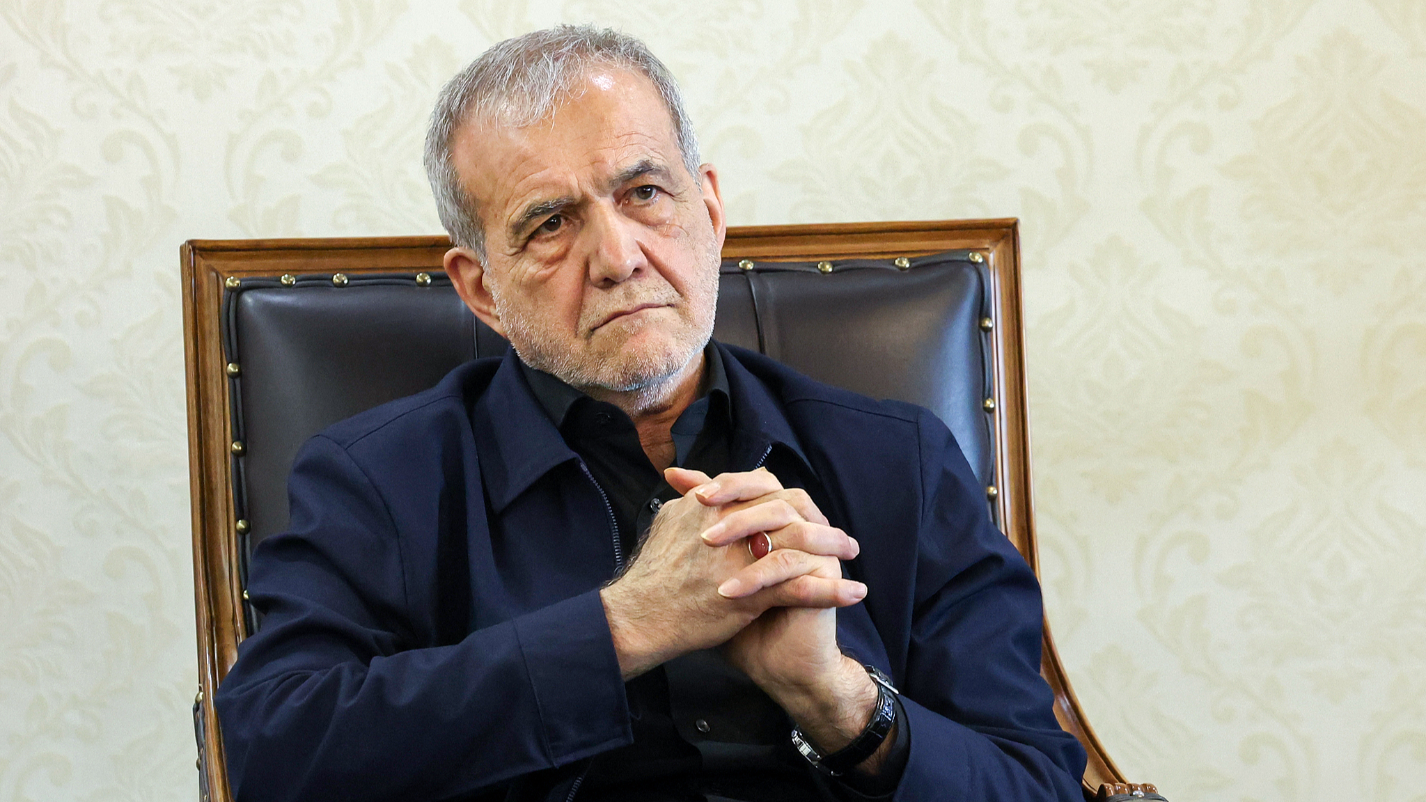 File photo of Iranian President Masoud Pezeshkian. /VCG