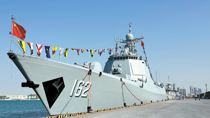 A file photo of the guided-missile destroyer Nanning (Hull 162). /The Ministry of National Defense
