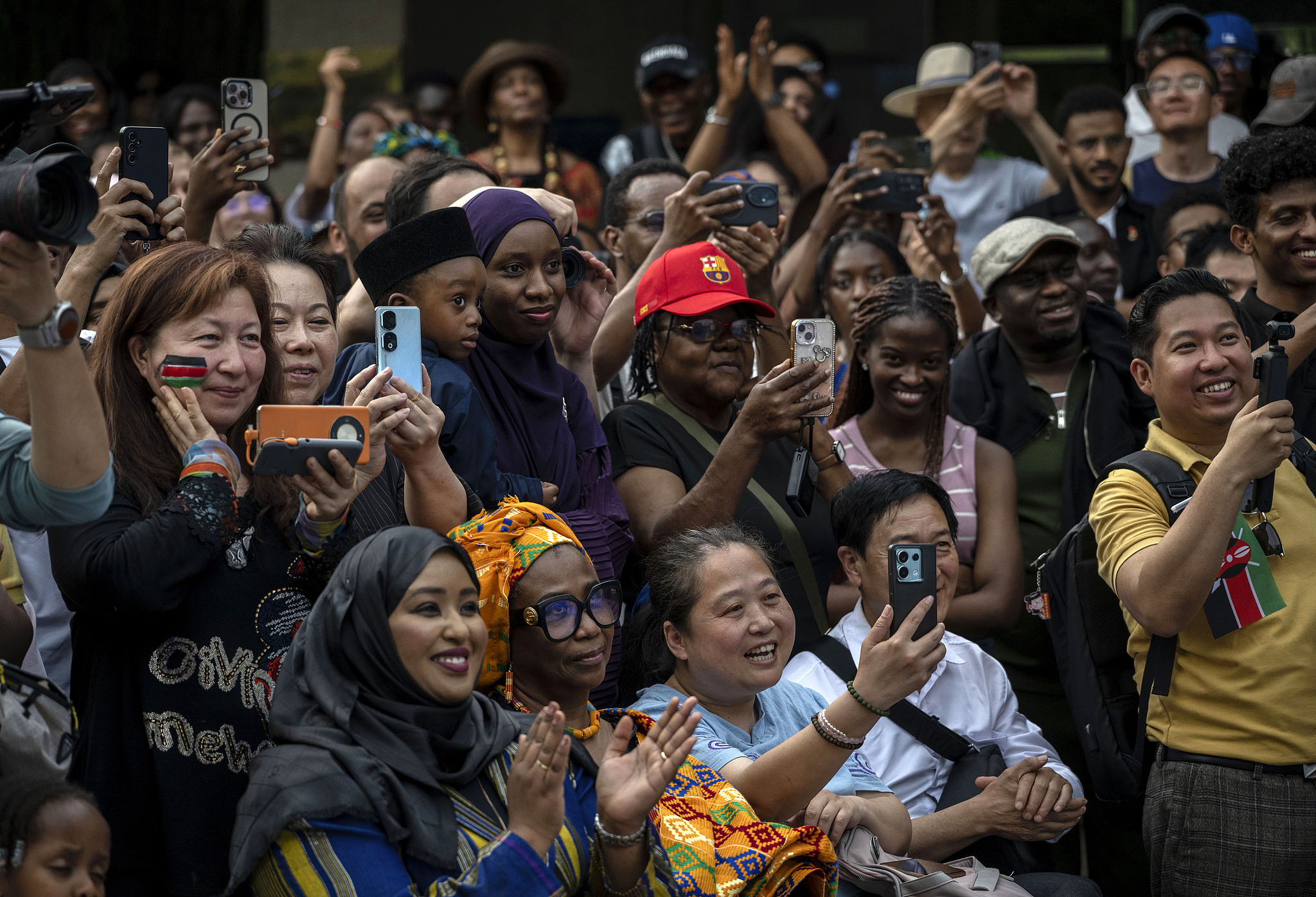 Visitors watch a performance during Africa Day 2026 celebrations in Beijing, China, May 23, 2026. /CFP
