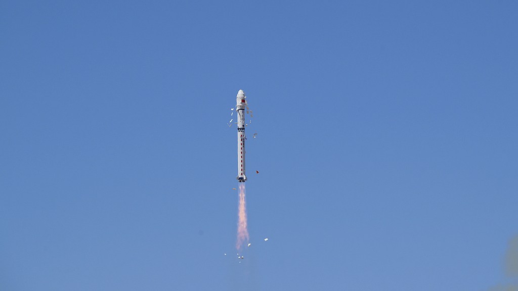 A Long March-2D rocket launches 12 satellites from the Jiuquan Satellite Launch Center, May 14, 2025. /VCG