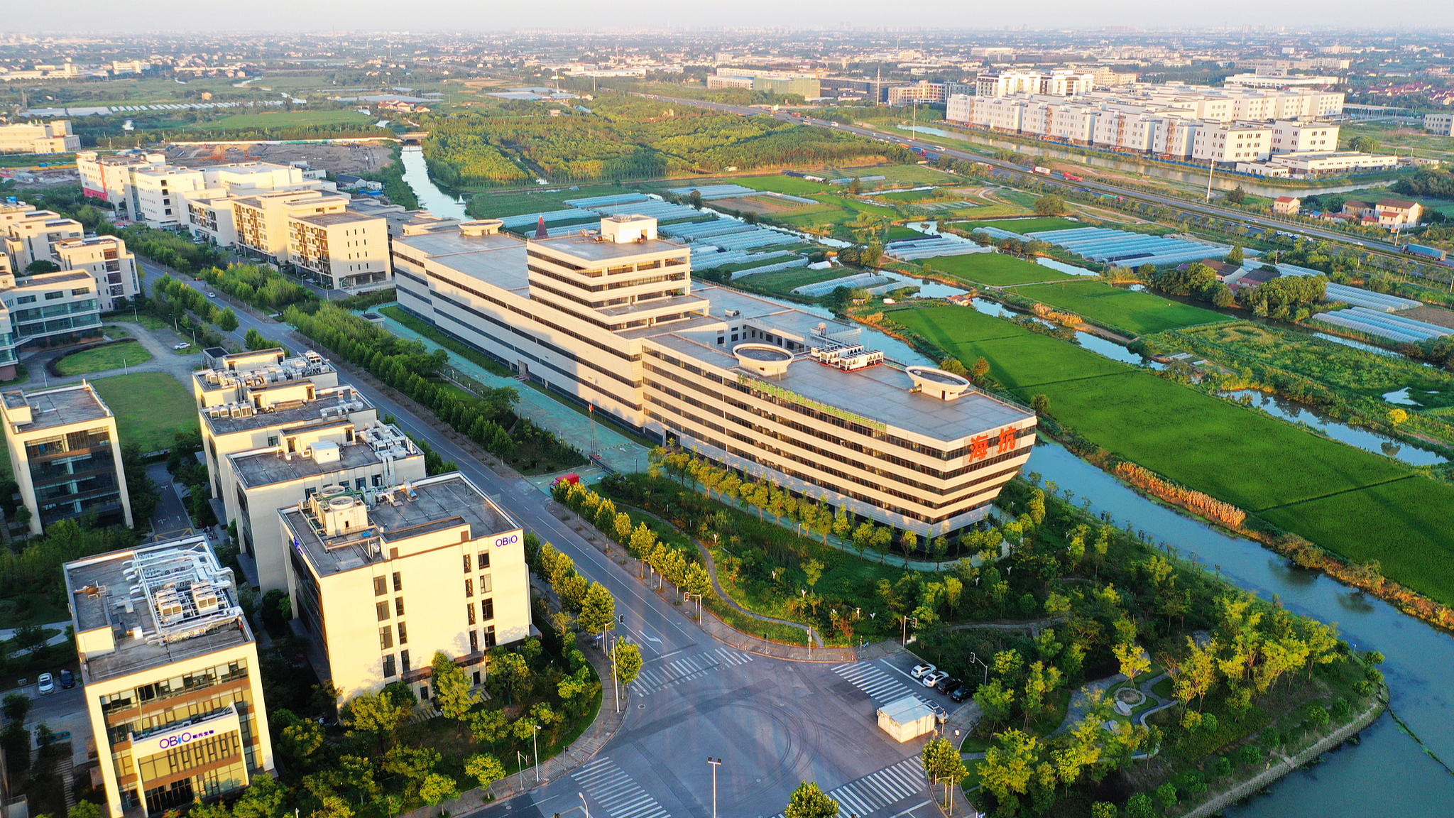 A panoramic view of Zhangjiang, the Pharma Valley of China in Shanghai, China, August 13, 2020. /VCG