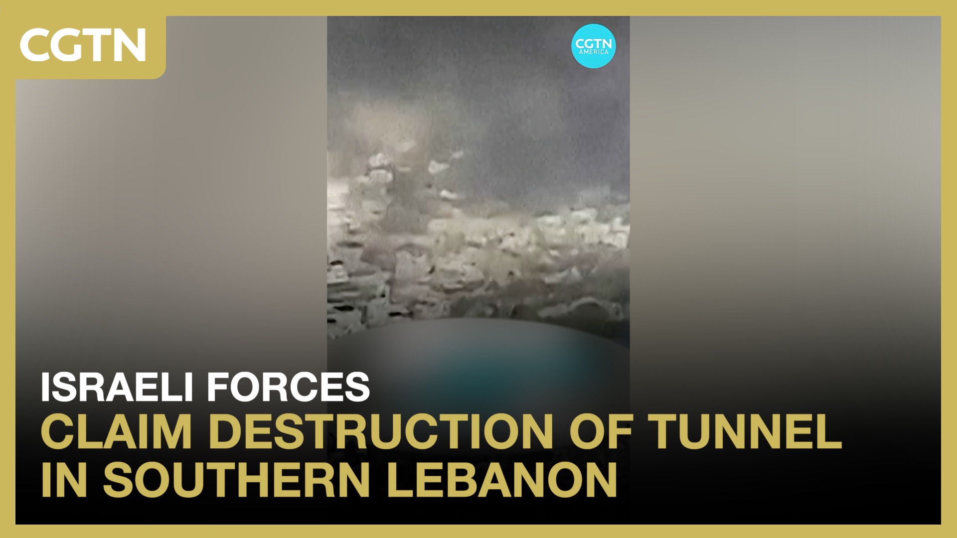 Israeli forces claim destruction of tunnel in southern Lebanon